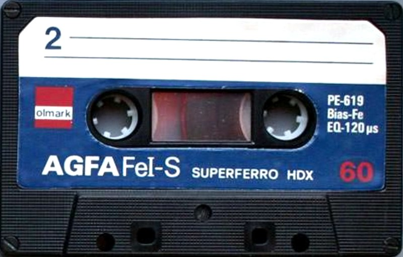 Compact Cassette Olmark 60 "AGFA Fe-I S Superior HDX" Type I Normal 1986 Germany
