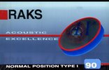 Compact Cassette RAKS AX 90 Type I Normal 1993 Europe