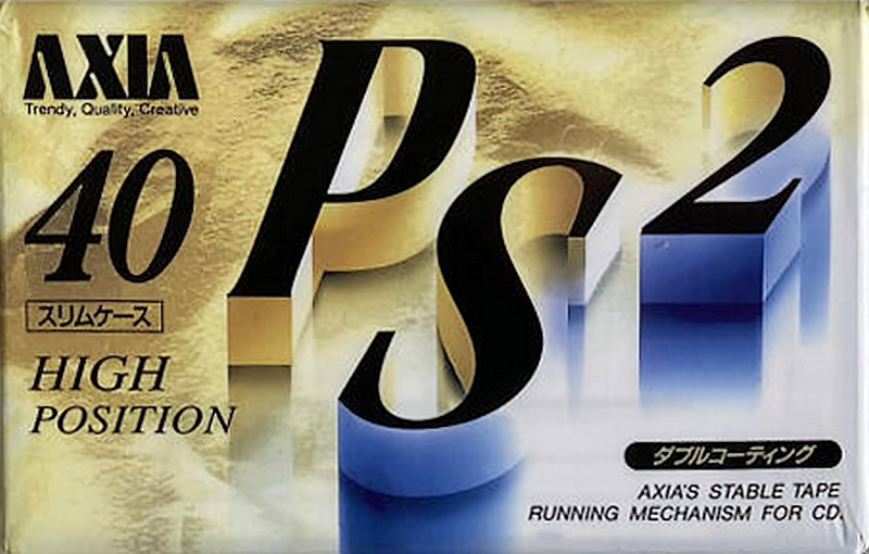 Compact Cassette AXIA PS-II / PS-2 40 "PS2F 40" Type II Chrome 1993 Japan
