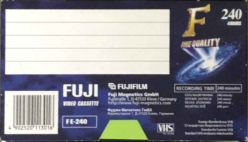 VHS, Video Home System: FUJI Fuji - F 240