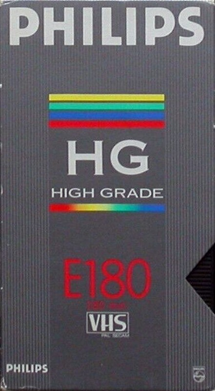 VHS, Video Home System Philips HG 180 Type I Normal Europe