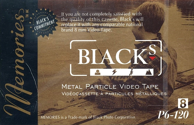 Video8, Hi8, Digital8 Black`s 120 "Memories" Type IV Metal Canada
