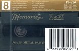 Video8, Hi8, Digital8 Black`s 120 "Memories" Type IV Metal Canada