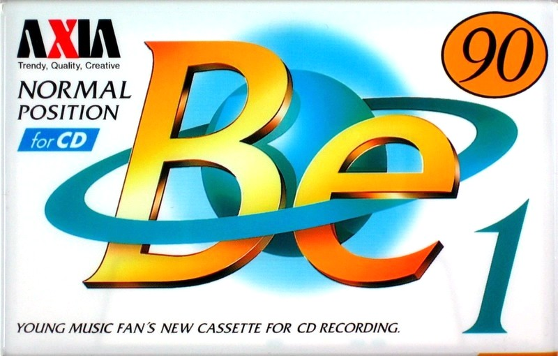 Compact Cassette AXIA Be 1 90 "BE1A 90" Type I Normal 1996 Japan