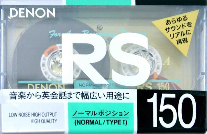 Compact Cassette Denon RS 150 "RS150W" Type I Normal 1991 Japan