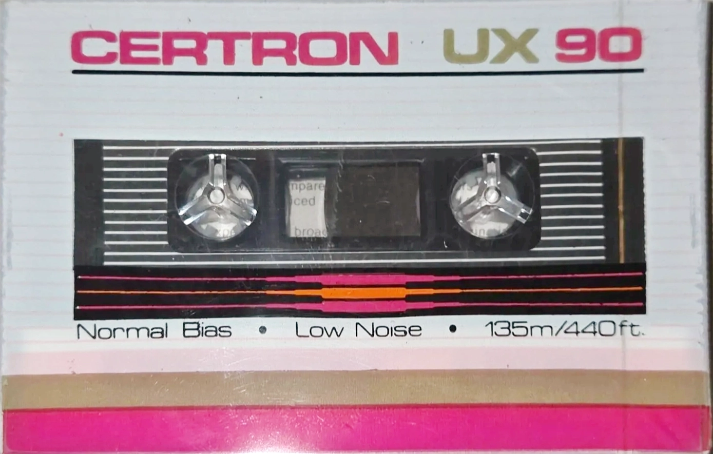 Compact Cassette Certron UX 90 Type I Normal 1986 USA
