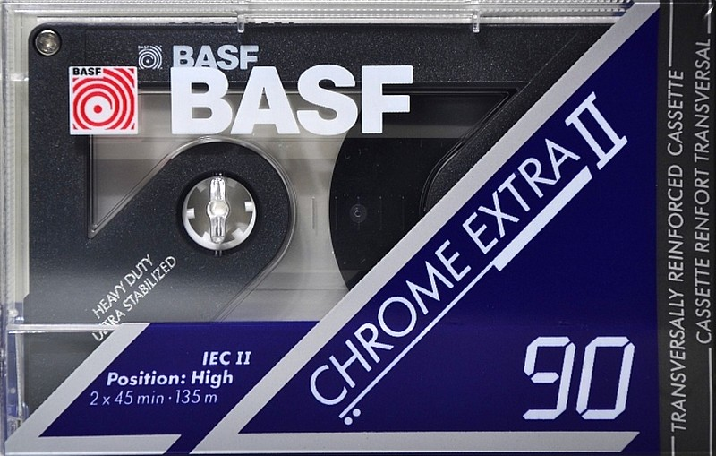 Compact Cassette BASF Chrome Extra II 90 Type II Chrome 1992 Europe