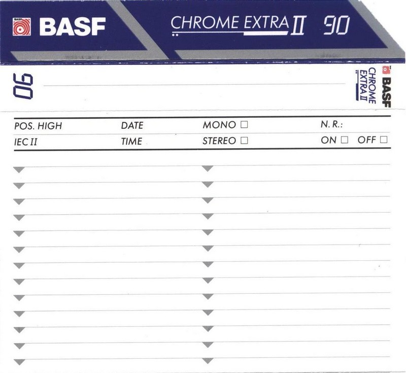 Compact Cassette: BASF  - Chrome Extra II 90