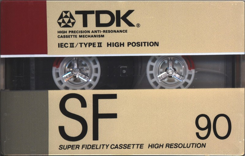 Compact Cassette TDK SF 90 Type II Chrome 1988 Australia, Europe