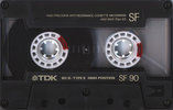 Compact Cassette TDK SF 90 Type II Chrome 1988 Australia, Europe