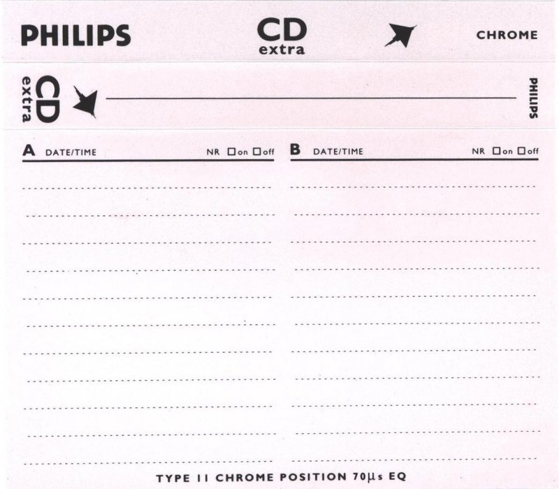 Compact Cassette: Philips  - CD Extra 60