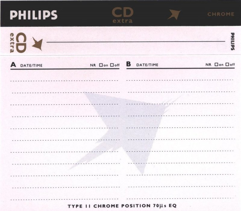 Compact Cassette: Philips  - CD Extra 60