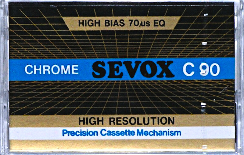 Compact Cassette Sevox 90 Type II Chrome 1984 Hong Kong