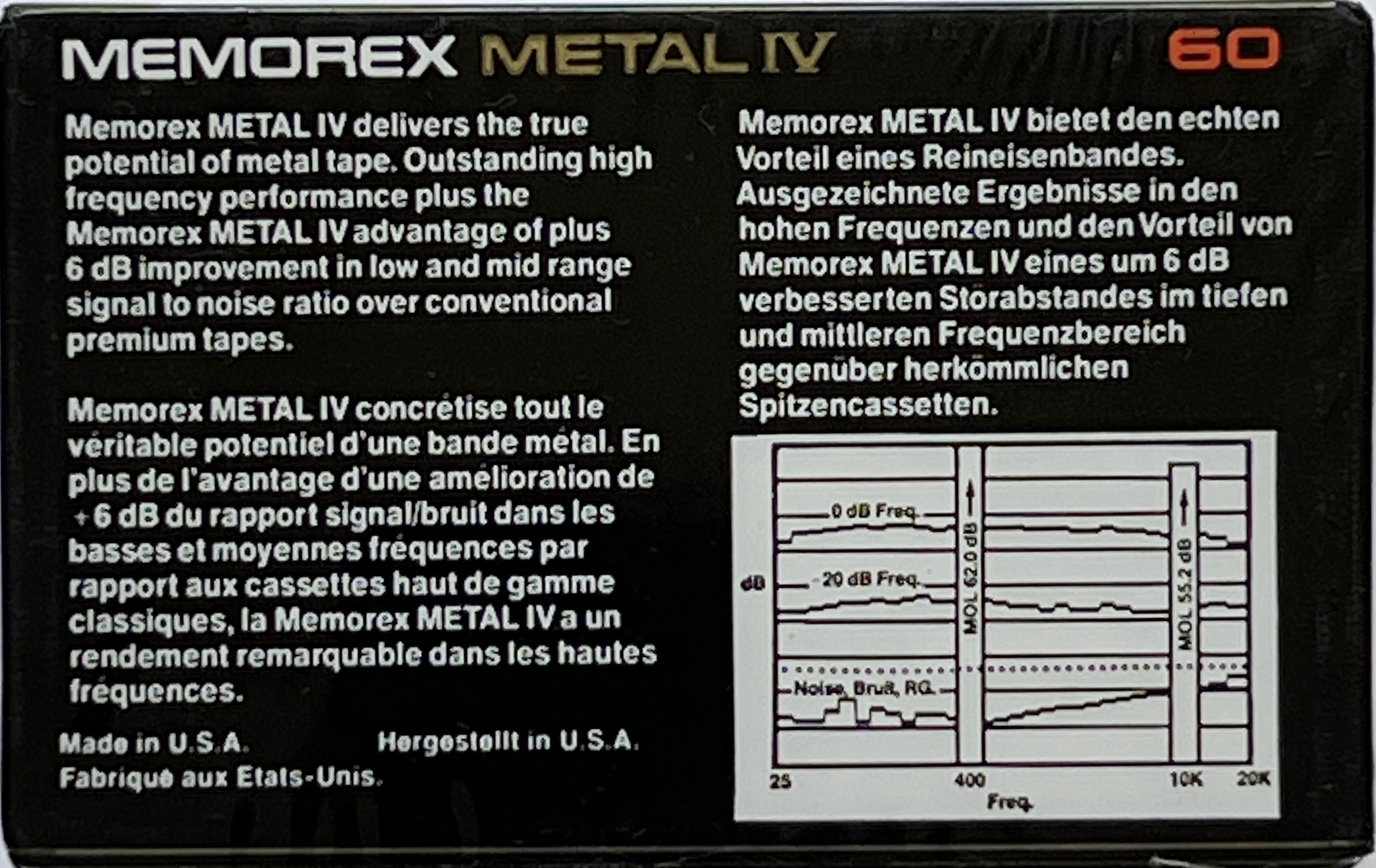 Compact Cassette: Memorex  - Metal IV 60