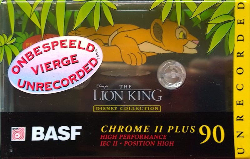 Compact Cassette BASF Chrome II Plus 90 "The Lion King Edition I" Type II Chrome 1995 Europe
