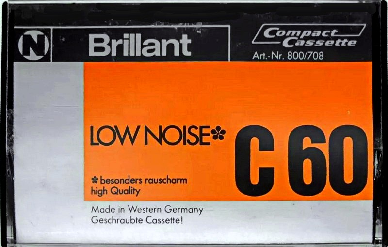 Compact Cassette Neckermann Brilliant 60 "№ 800/708" Type II Chrome 1973 Europe