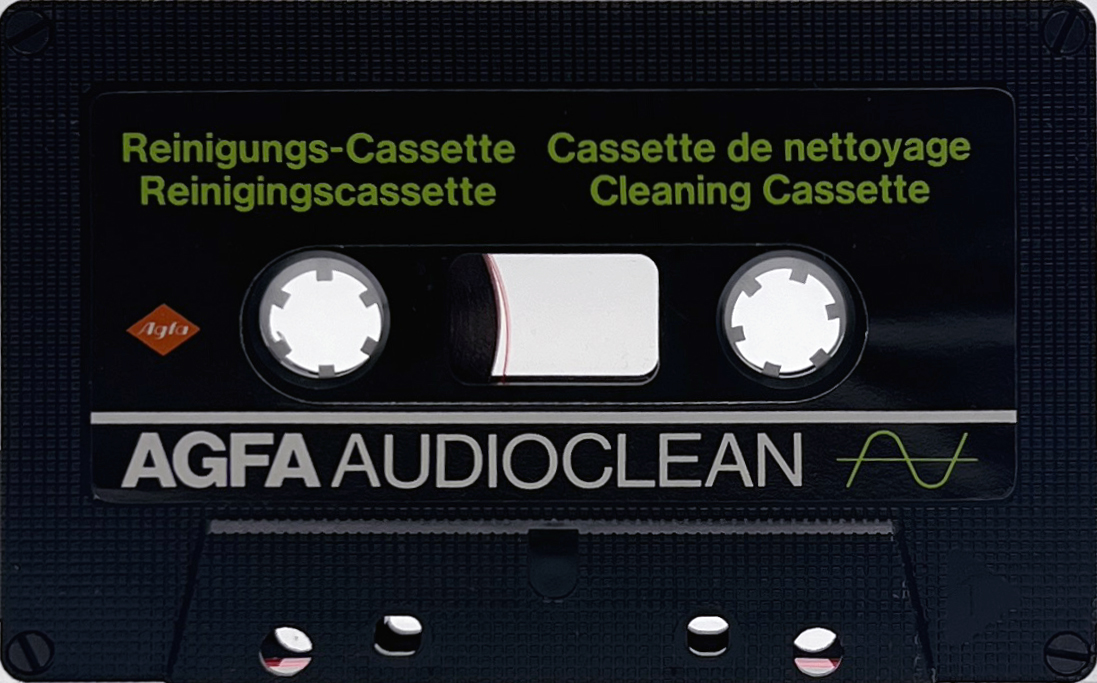 Compact Cassette AGFA "Audioclean" Cleaning Cassette 1982 Europe