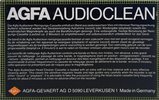 Compact Cassette AGFA "Audioclean" Cleaning Cassette 1982 Europe