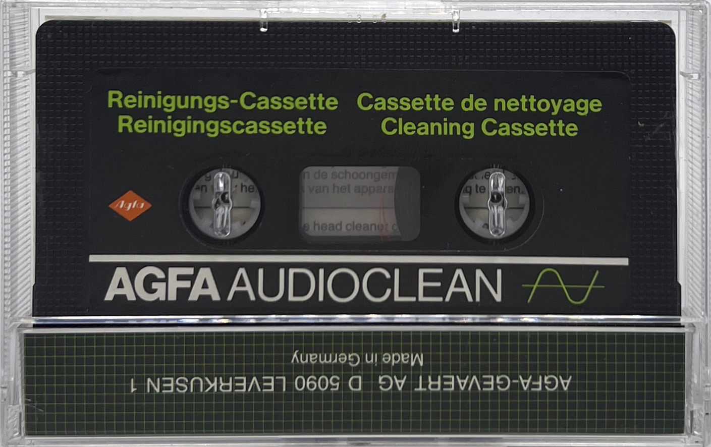 Compact Cassette AGFA "Audioclean" Cleaning Cassette 1982 Europe