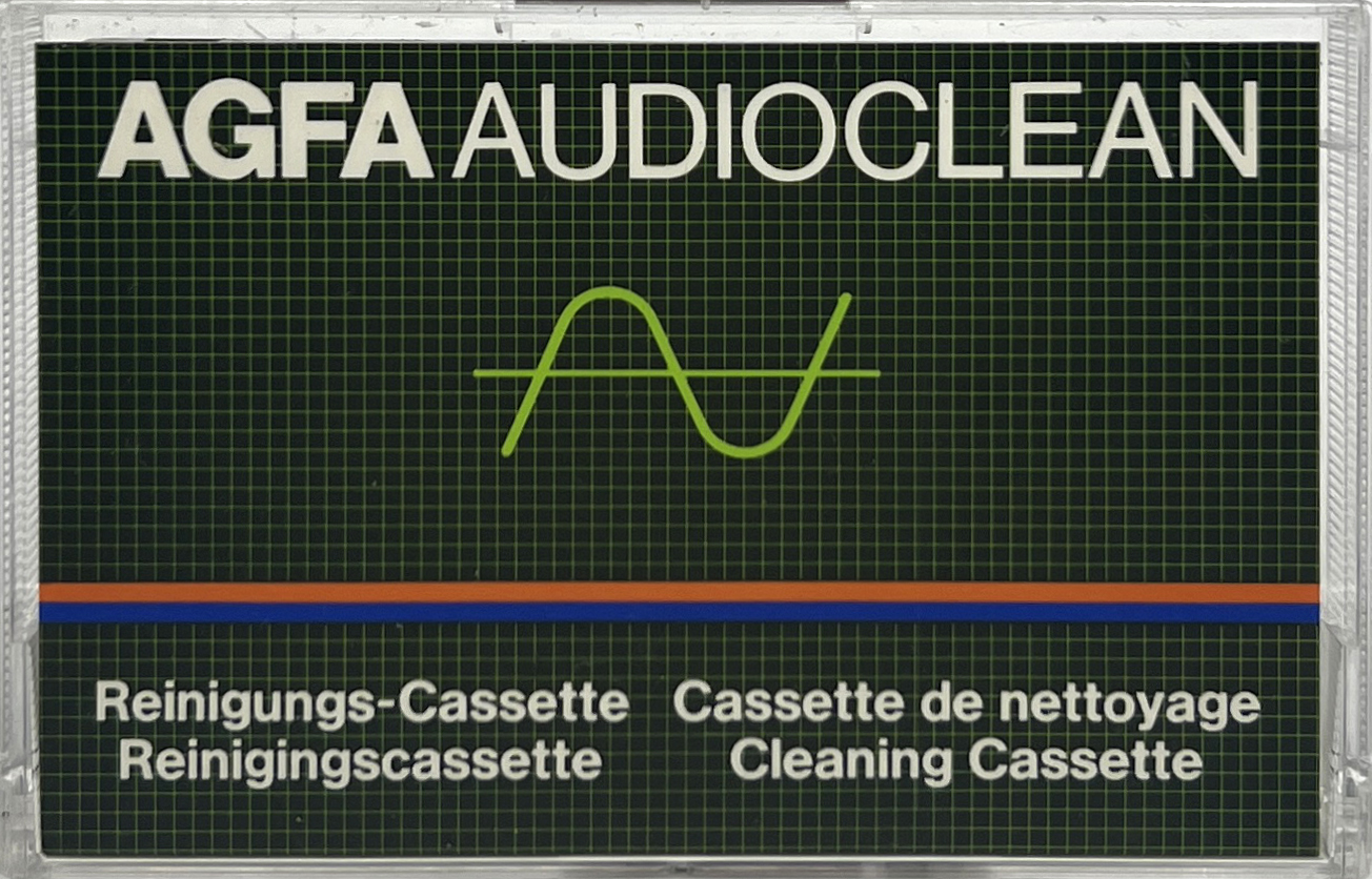 Compact Cassette AGFA "Audioclean" Cleaning Cassette 1982 Europe
