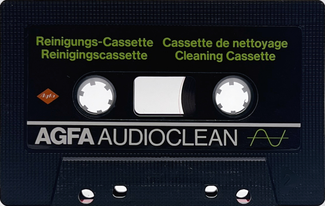 Compact Cassette AGFA "Audioclean" Cleaning Cassette 1982 Europe