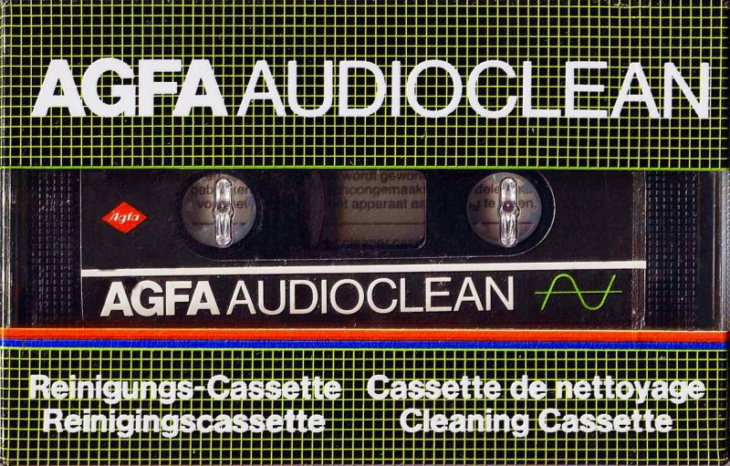 Compact Cassette AGFA "Audioclean" Cleaning Cassette 1982 Europe