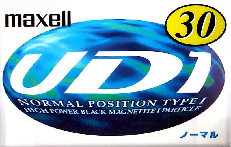Compact Cassette Maxell UDI / UD1 30 "UD1-30L" Type I Normal 1997 Japan