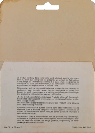 Blister Kodak 90 Type I Normal 1971 Europe