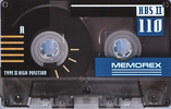Compact Cassette Memorex HBS II 110 Type II Chrome 1994 North America