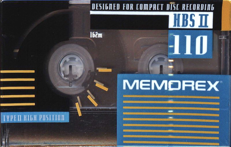 Compact Cassette Memorex HBS II 110 Type II Chrome 1994 North America