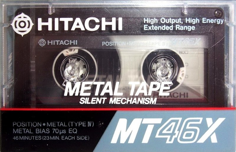 Compact Cassette Hitachi MTX 46 Type IV Metal 1985 Japan