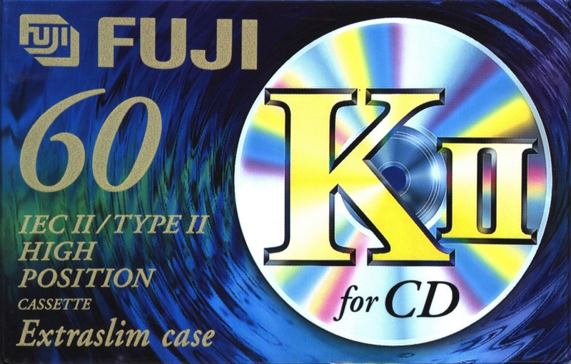 Compact Cassette Fuji K2 60 "KII" Type II Chrome 1998 Europe