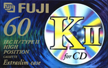Compact Cassette Fuji K2 60 "KII" Type II Chrome 1998 Europe