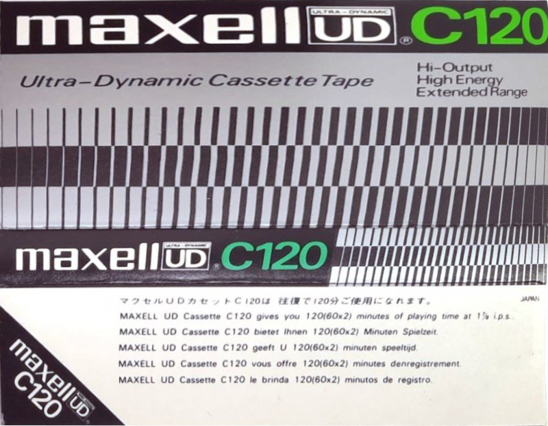 Compact Cassette Maxell UD 120 Type I Normal 1972 Worldwide