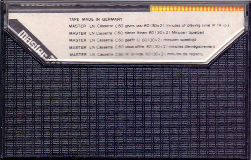Compact Cassette Master 60 Type I Normal Europe