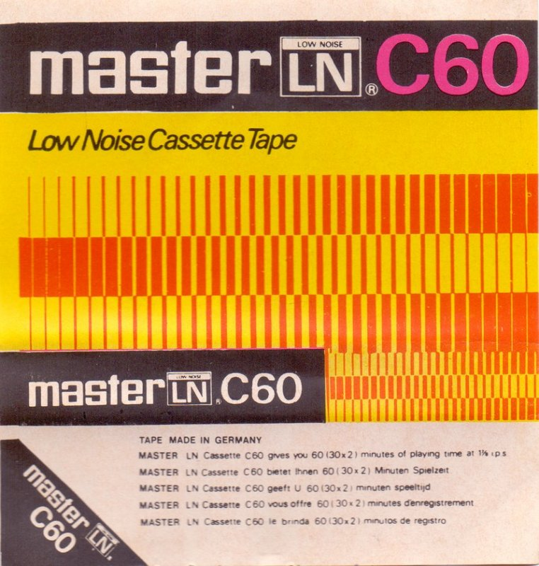 Compact Cassette Master 60 Type I Normal Europe