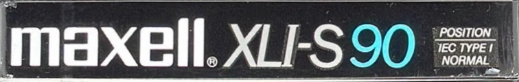 Compact Cassette Maxell XLI-S 90 Type I Normal 1986 USA