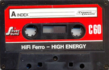 Compact Cassette Silver Sound High Energy 60 "Multibrand" Type I Normal 1983 Europe