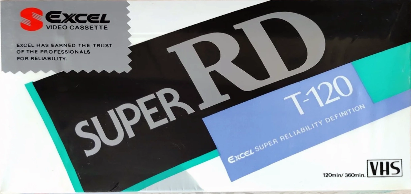VHS, Video Home System Excel 120 "Super RD" Type I Normal Japan