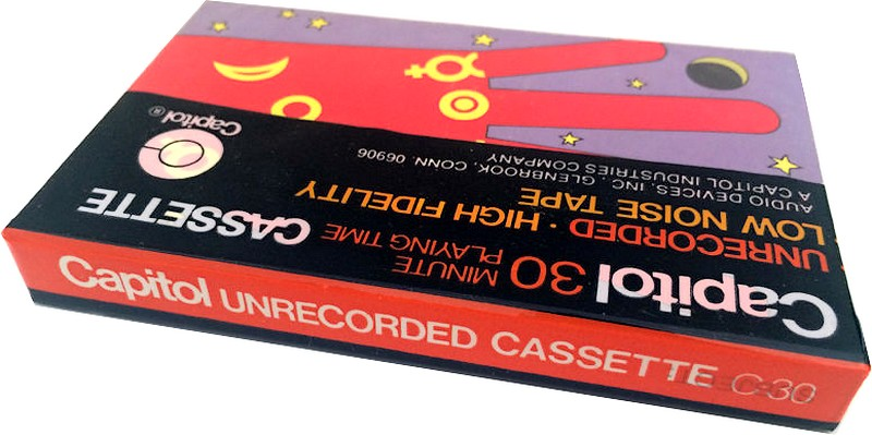 Compact Cassette Capitol Psychedelic Fingers 30 Type I Normal 1970 USA