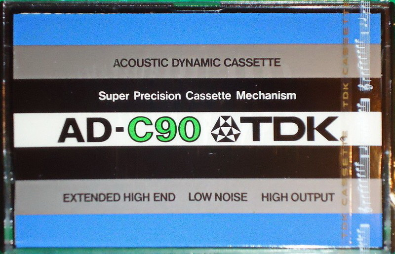 Compact Cassette TDK AD 90 Type I Normal 1977 Europe, USA