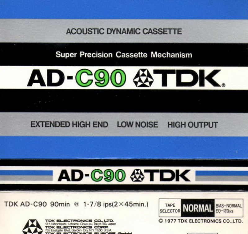 Compact Cassette: TDK  - AD 90