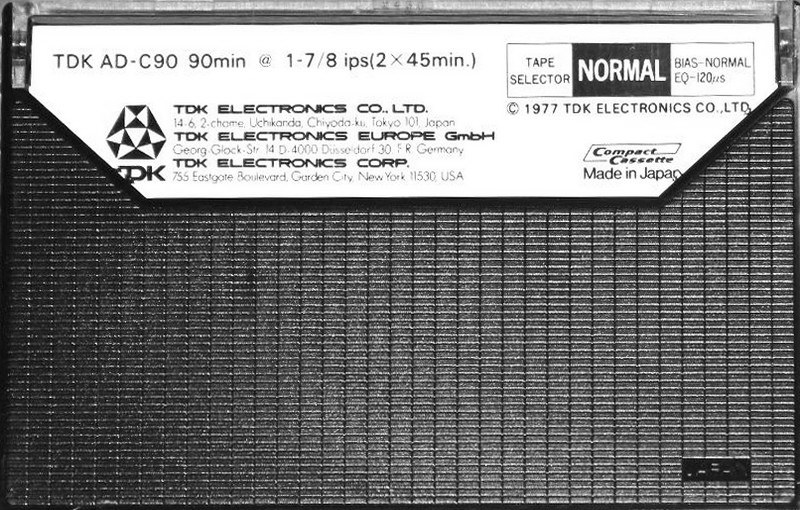 Compact Cassette: TDK  - AD 90