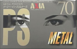 Compact Cassette AXIA PS-Metal 70 "PSMG 70" Type IV Metal 1995 Japan