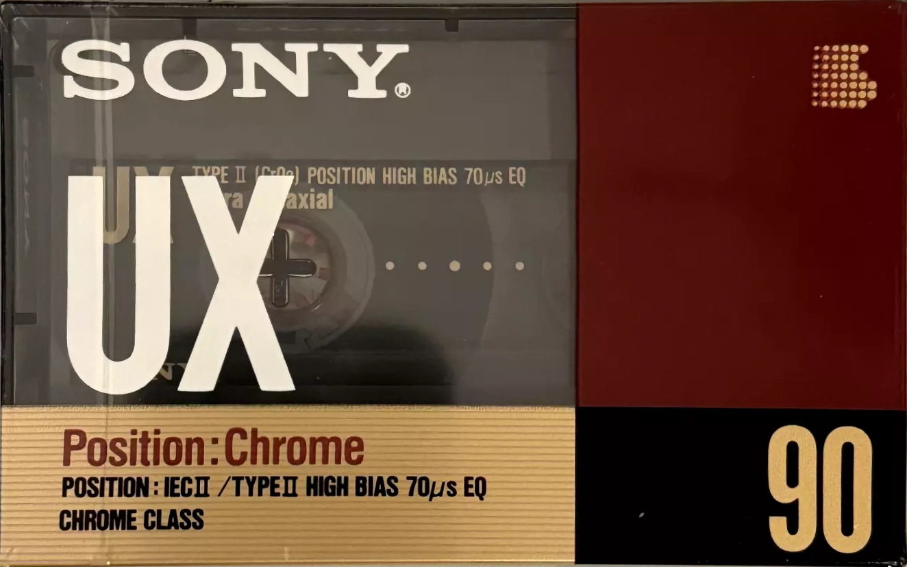 Compact Cassette Sony UX 90 Type II Chrome 1990 Europe