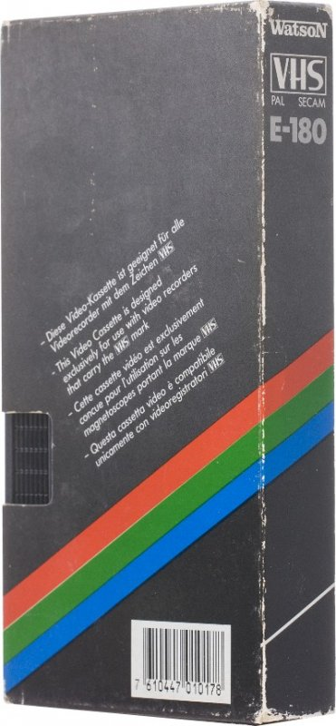 VHS, Video Home System Watson 180 Type I Normal 1985 Europe