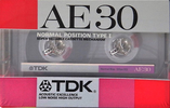 Compact Cassette TDK AE 30 "AE-30" Type I Normal 1987 Japan