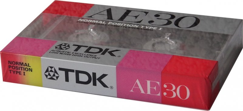 Compact Cassette TDK AE 30 "AE-30" Type I Normal 1987 Japan