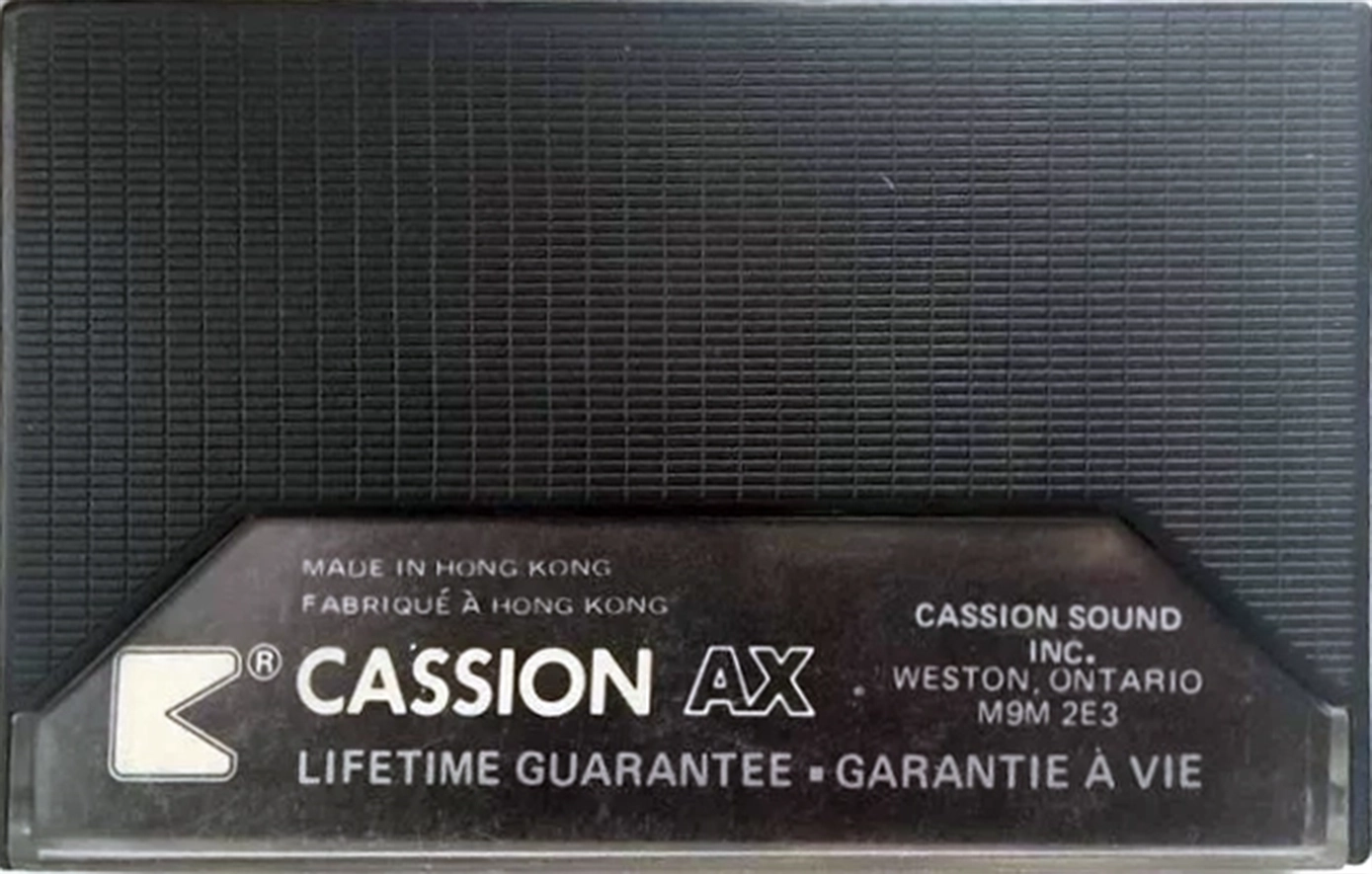 Compact Cassette Cassion AX 60 Type I Normal 1987 Canada