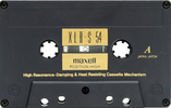 Compact Cassette Maxell XLII-S 54 "XLII-S 54(E)" Type II Chrome 1995 Japan